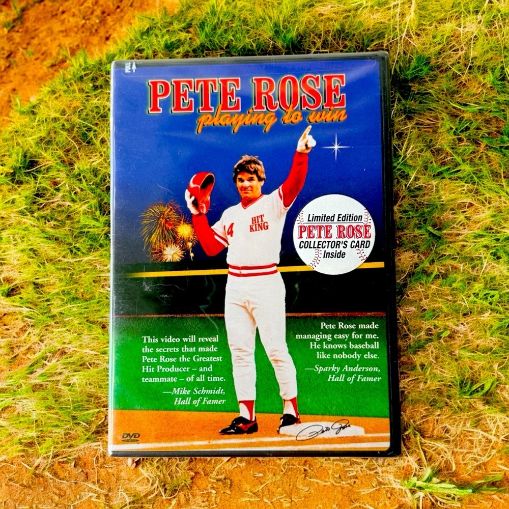 Pete Rose Playing To Win. Limited Edition Pete Rose Collector’s Card Inside!!